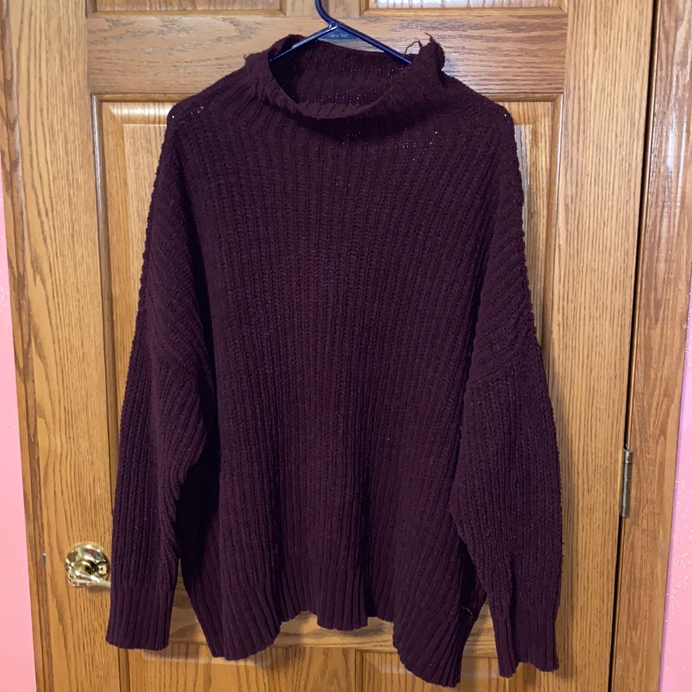 Aerie oversized cowl neck sweater size XL